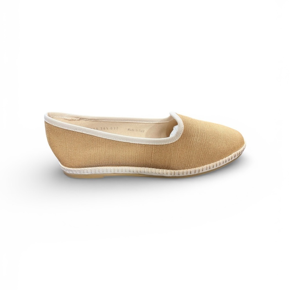 Italéau Allegra Camel Ballet Loafer Flats EU 38.5 / US 8 NIB Handmade Italy - Picture 9 of 13
